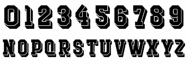 Outfielder Personal Use フォント その他の文字