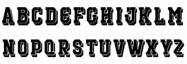 Outfielder Personal Use フォント 大文字
