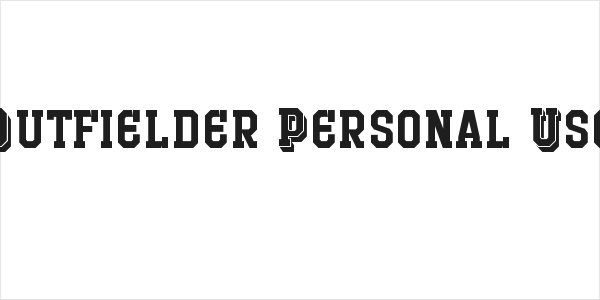 Outfielder Personal Use Logo