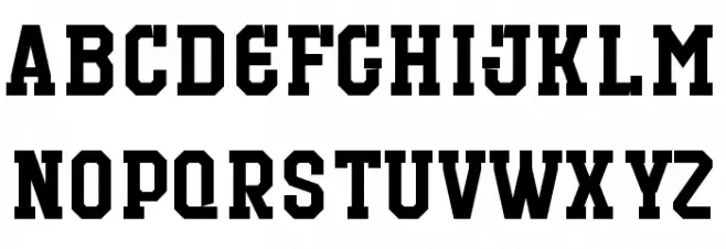 Outfielder Personal Use フォント 小文字