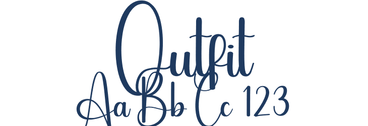 Outfit Font Preview