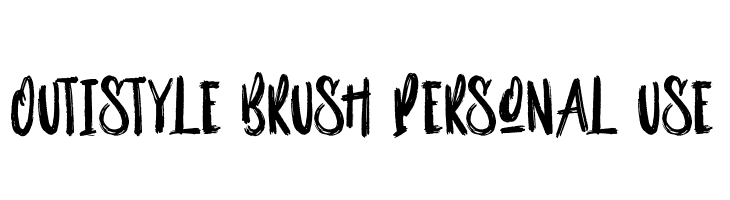 Outistyle Brush Personal Use  Free Fonts Download
