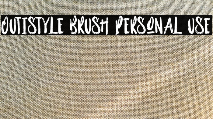 Outistyle Brush Personal Use Example 2