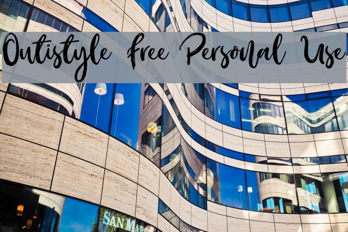 Outistyle Free Personal Use Font examples