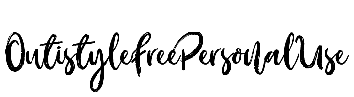 OutistyleFreePersonalUse  免费字体下载