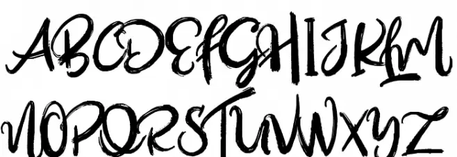 OutistyleFreePersonalUse Шрифта ВЕРХНИЙ