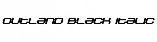 Outland Black Italic  Frei Schriftart Herunterladen
