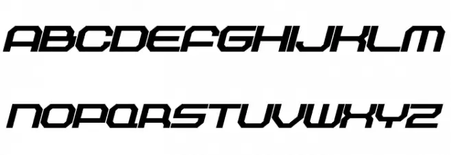 Outland Black Italic Schriftart Groß