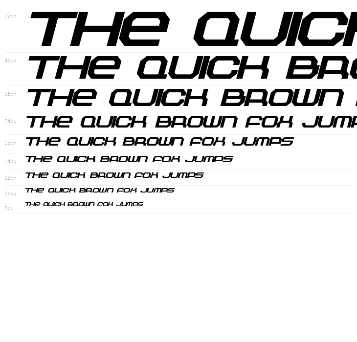 Outland Black Italic Waterfall