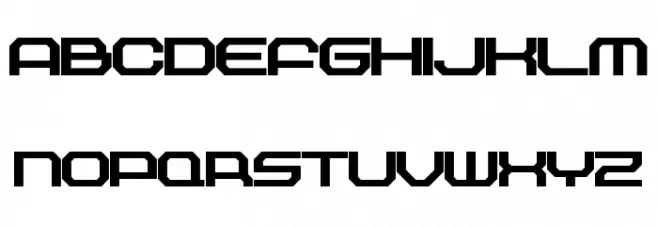 Outland Black Schriftart Groß