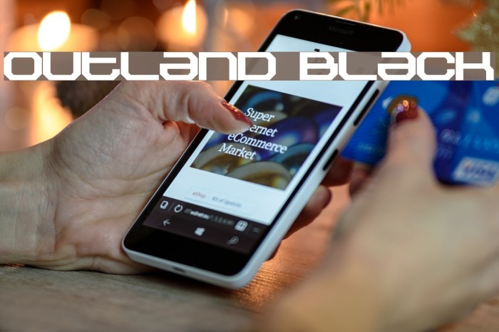 Outland Black Font examples