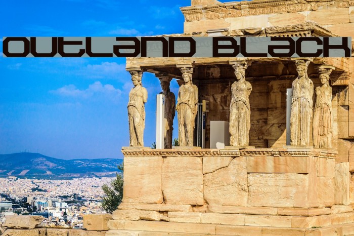 Outland Black Font examples