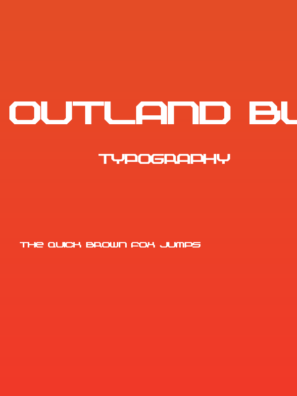 Outland Black Poster