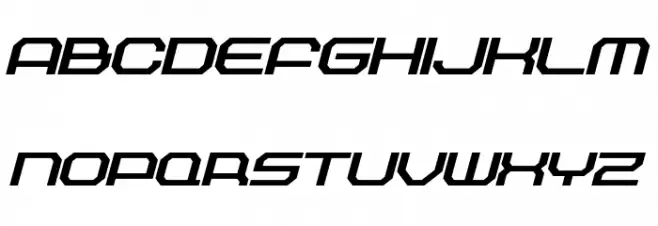 Outland Bold Italic Schriftart Groß