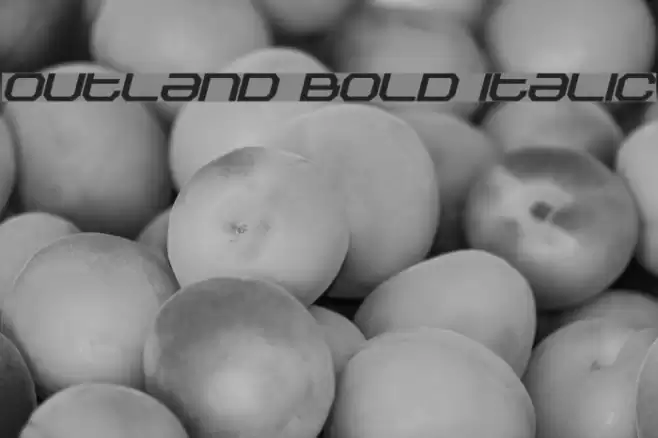 Outland Bold Italic Font examples