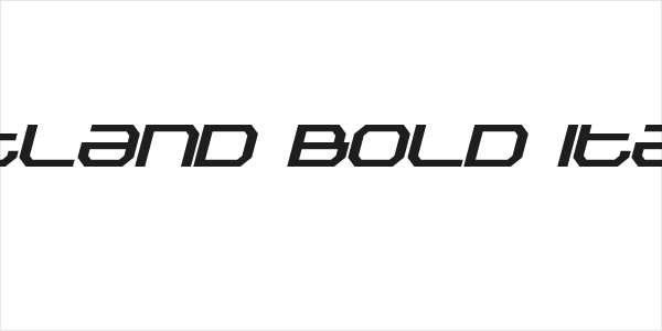 Outland Bold Italic Logo