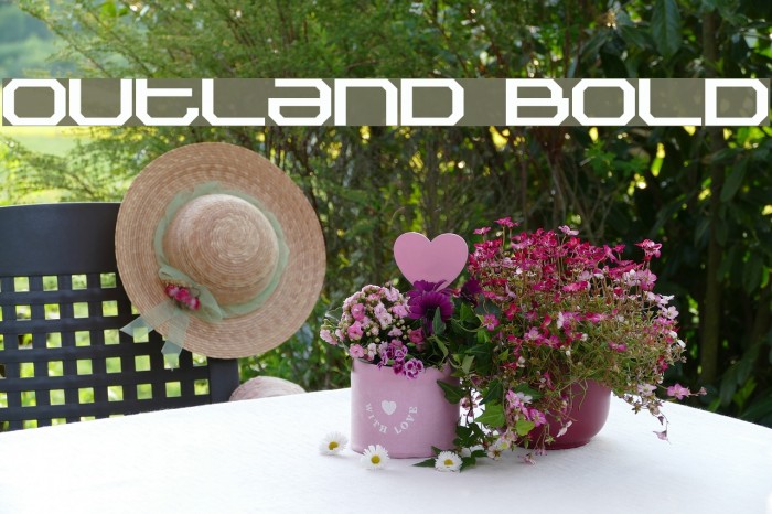 Outland Bold Font examples