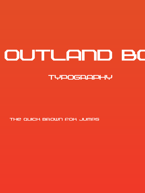 Outland Bold Poster