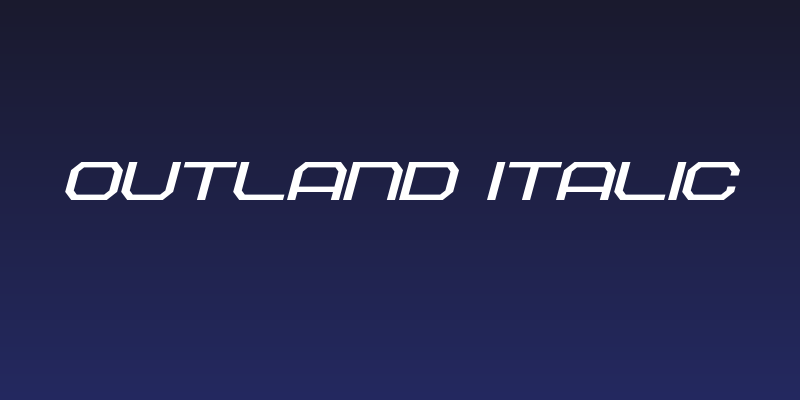Outland Italic Social Header