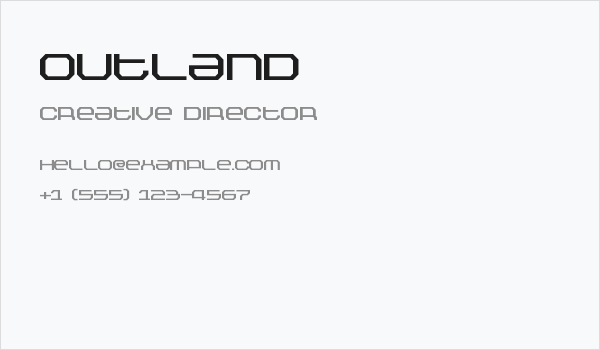 Outland Business Card