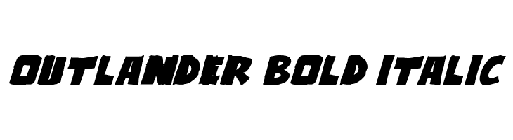 Outlander Bold Italic Font