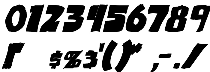 Outlander Bold Italic Font OTHER CHARS