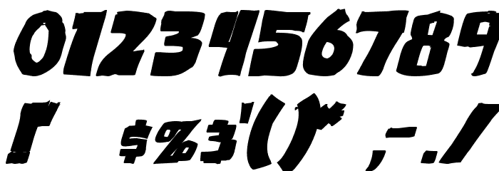 Outlander Bold Italic Font Alte caractere