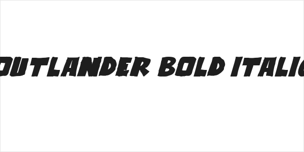 Outlander Bold Italic Logo