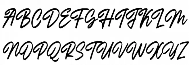 Outlander Demo 字体 大写