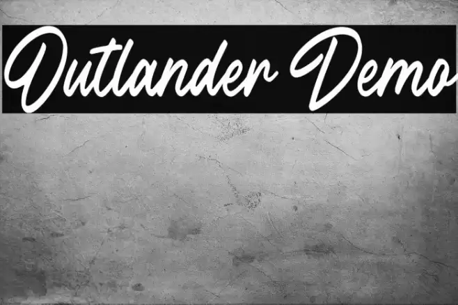 Outlander Demo Font examples