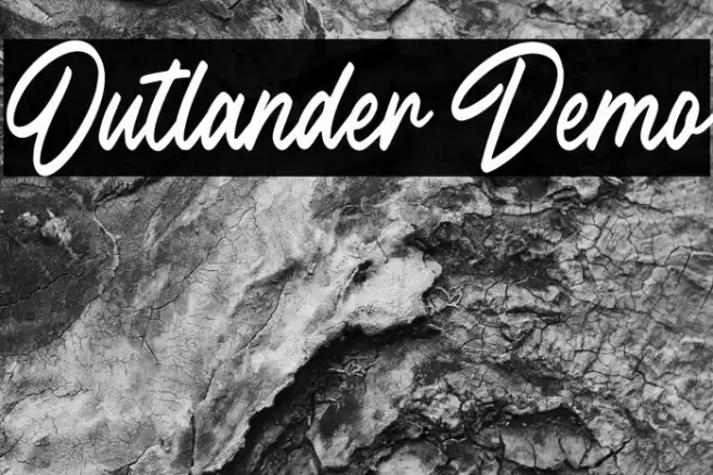 Outlander Demo Font examples