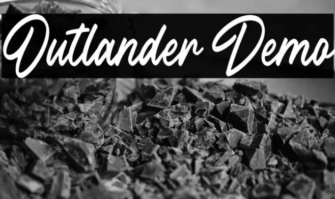 Outlander Demo Font examples