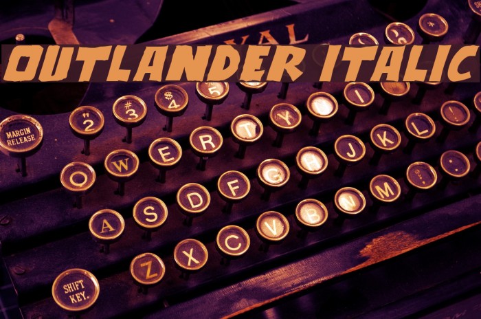 Outlander Italic Fuentes examples