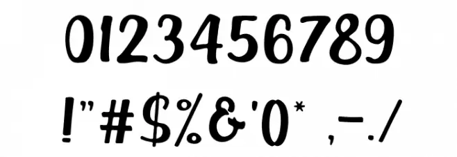 Outlander Font OTHER CHARS