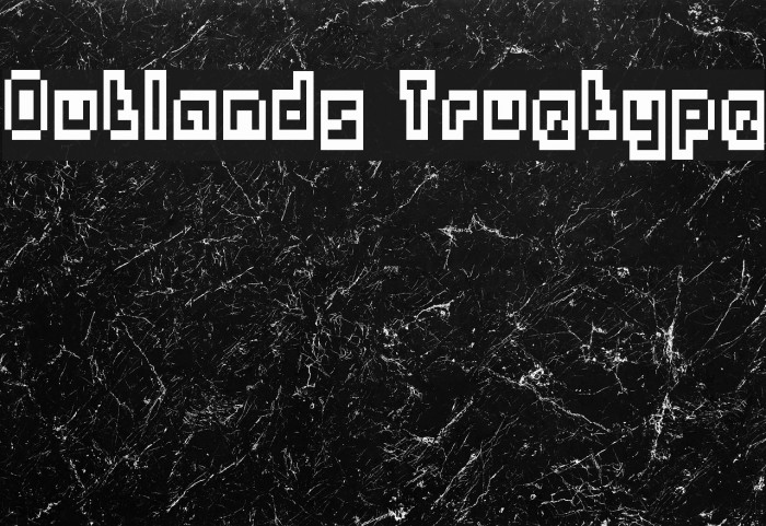 Outlands Truetype Font examples