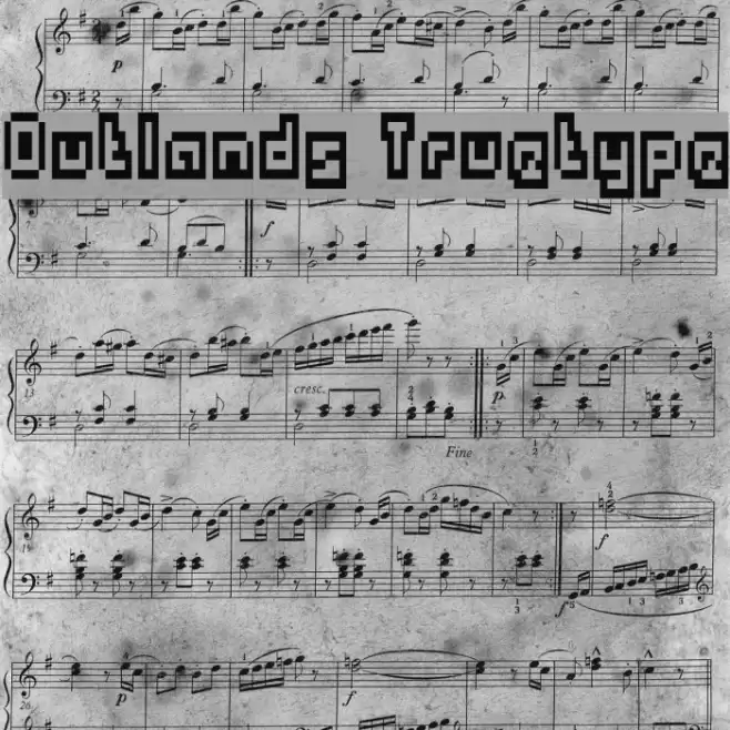 Outlands Truetype Font examples