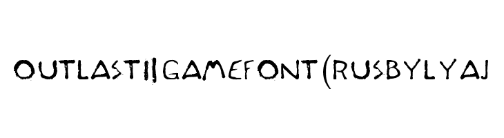 Outlast 2 Game Font(RUS BY LYAJ  les polices de caractères gratuit tlcharger