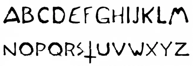 Outlast 2 Game Font(RUS BY LYAJ フォント 大文字