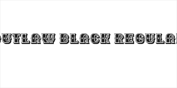 Outlaw Black Regular Logo