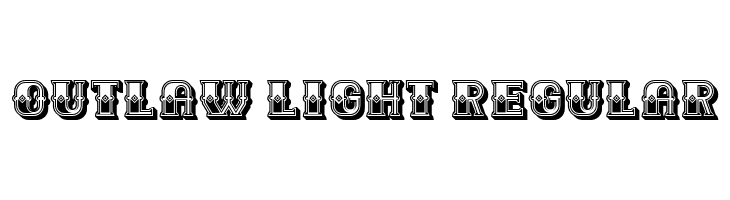 Outlaw Light Regular  Скачать бесплатные шрифты