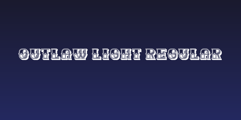Outlaw Light Regular Social Header