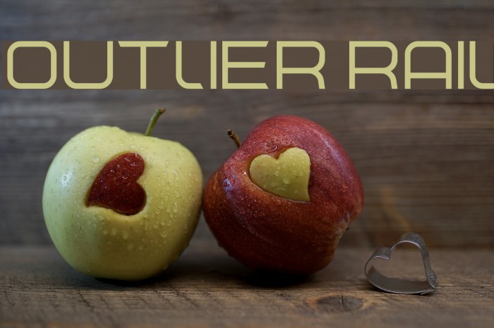 Outlier Rail Font examples