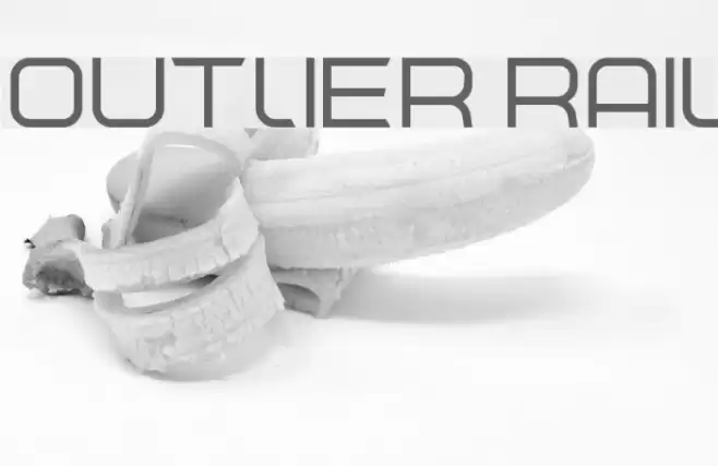 Outlier Rail Font examples