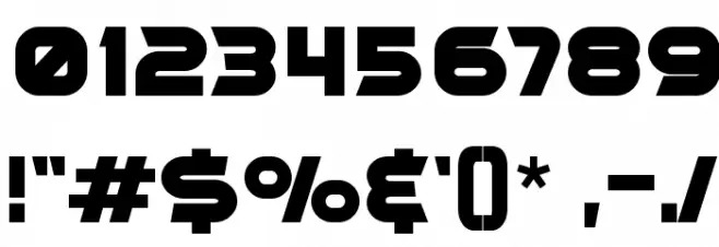 Outlier Font OTHER CHARS