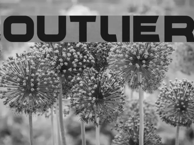 Outlier Font examples