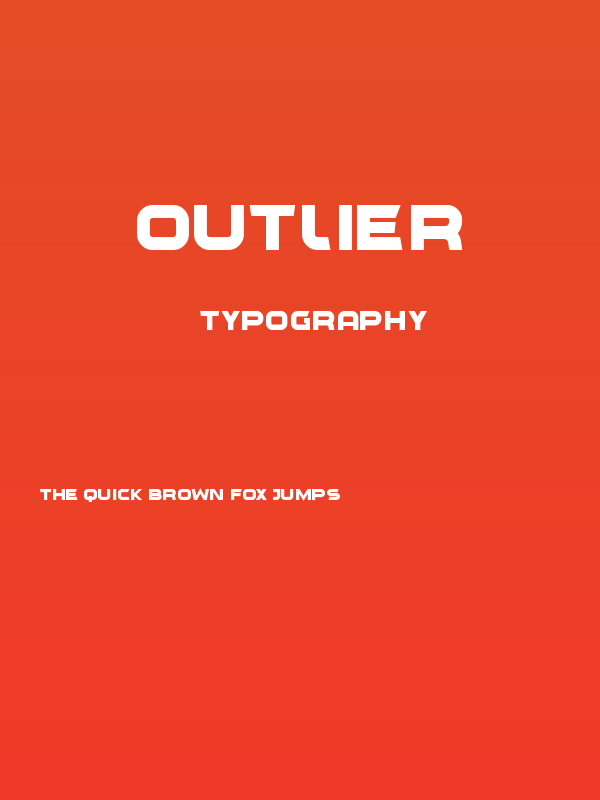 Outlier Poster