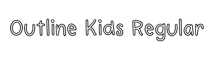 Outline Kids Regular  font caratteri gratis