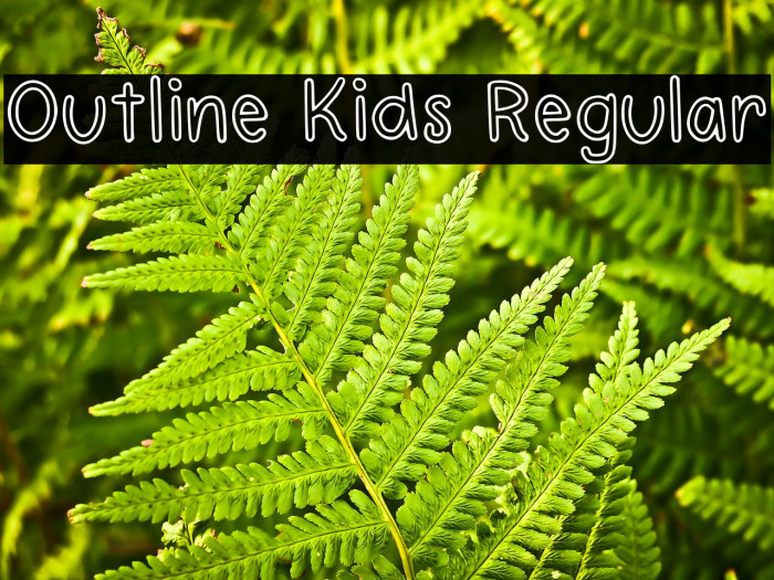 Outline Kids Regular Example 1