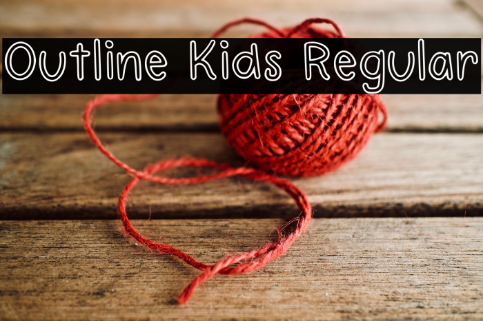 Outline Kids Regular Example 3
