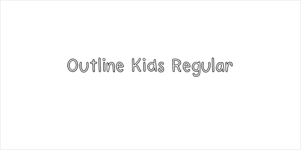 Outline Kids Regular Logo